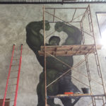 hulk mural painting